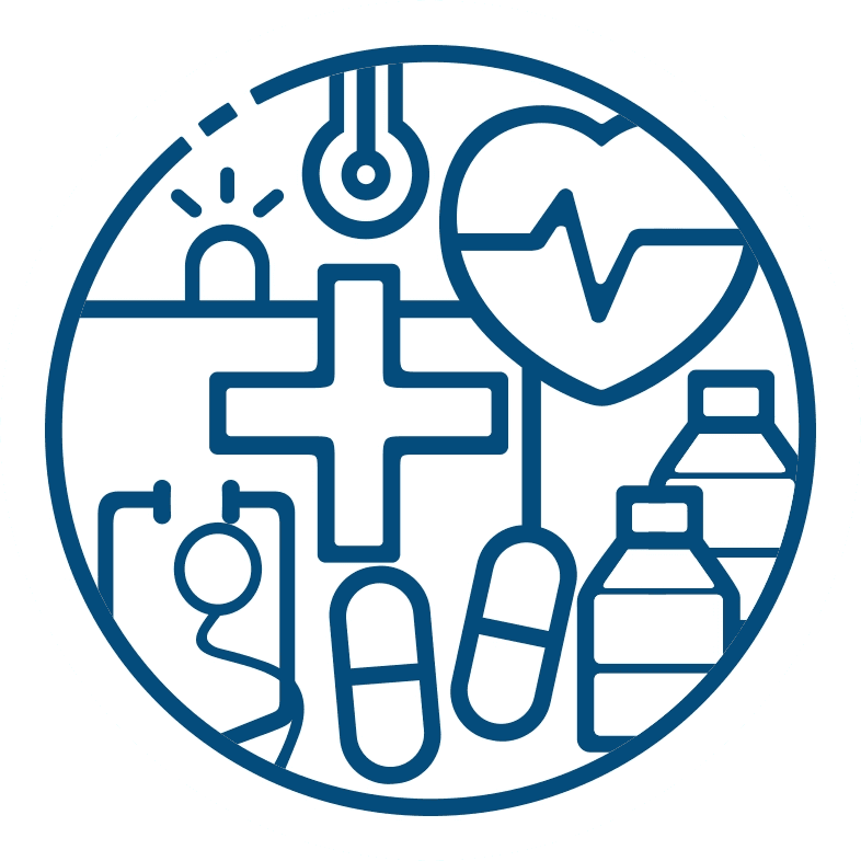 Dr Bhola Health Care circle logo